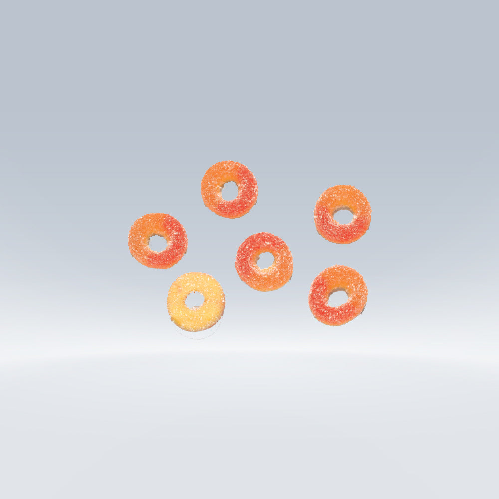 HALAL Peach Rings 250 GR (Kervan)