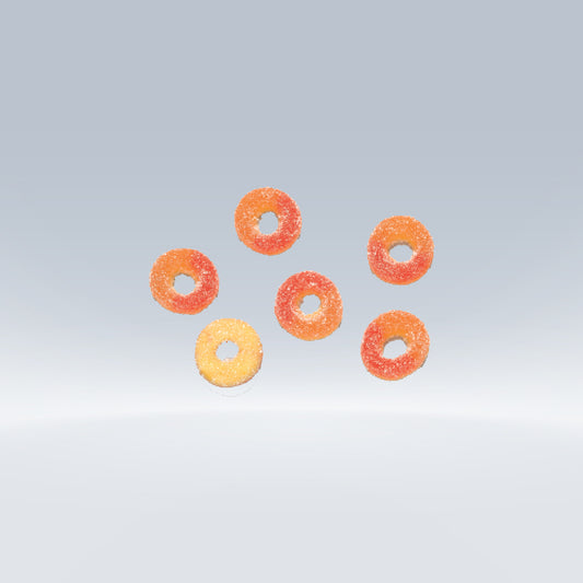 HALAL Peach Rings 100 GR (Kervan)
