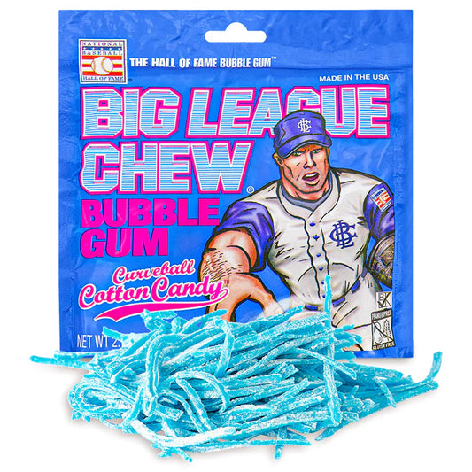 Big League Chew Bubble Gum Curveball Cotton Candy