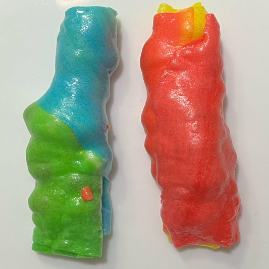 Freeze dried Fruit Roll-up & Skittles