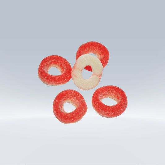 Halal Strawberry Rings 100 GR